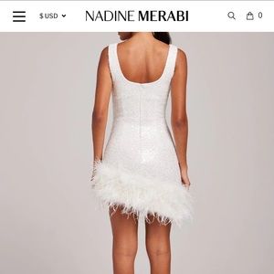 Nadine Merabi Evie White Dress